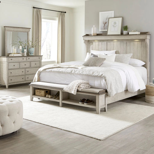 Ivy Hollow King California Mantle Storage Bed, Dresser & Mirror image