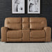 Bennett Loveseat with Console P2 & ZG in Butternut image