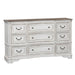Magnolia Manor Leg 9 Drawer Dresser in Antique White image