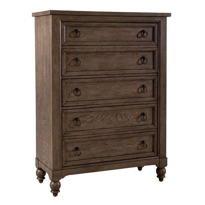Americana Farmhouse Sleigh Bed, Dresser & Mirror, Chest image