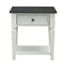 Allyson Park Drawer End Table in Wirebrushed White image