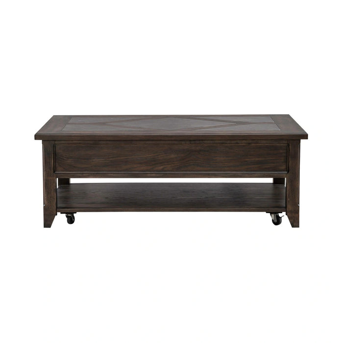 Paradise Valley Rectangular Cocktail Table in Saddle Brown image