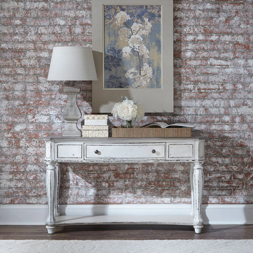 Magnolia Manor Sofa Table in Antique White image
