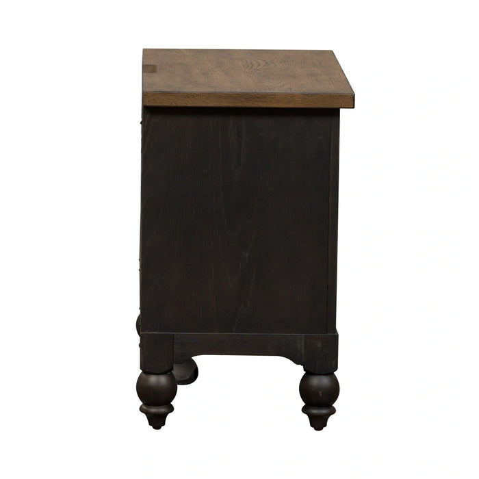 Americana Farmhouse 2 Drawer Nightstand in Black image