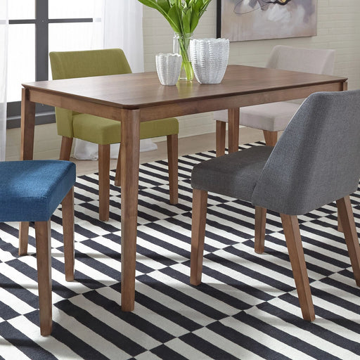 Space Saver Rectangular Leg Table in Satin Walnut image