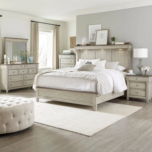 Ivy Hollow King Mantle Bed, Dresser & Mirror, Chest, Night Stand image