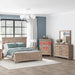 Rustic Traditions California Panel Bed, Dresser & Mirror image