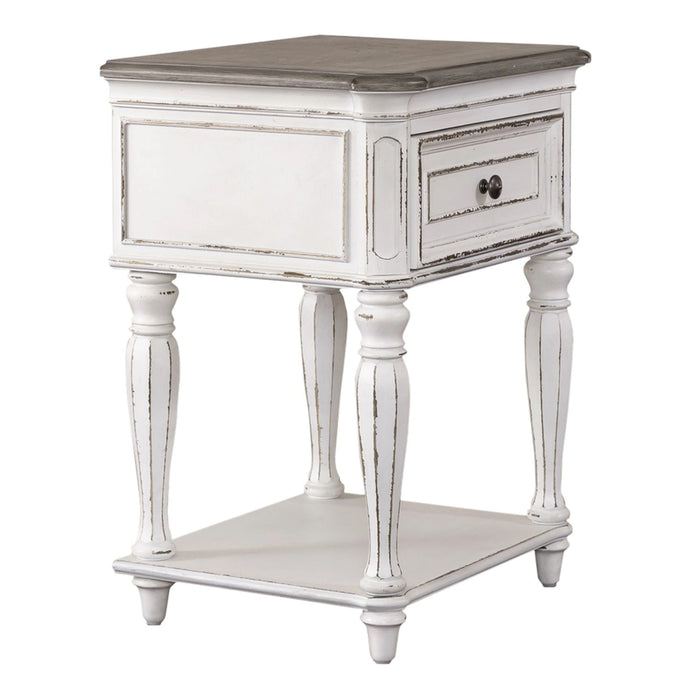 Magnolia Manor Leg Nightstand in Antique White image