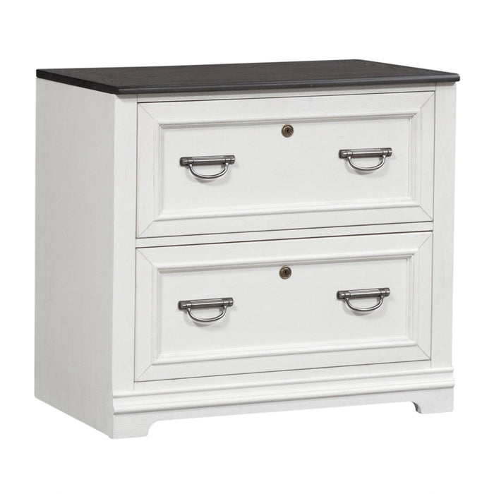 Allyson Park Bunching Lateral File Cabinet in Wirebrushed White image