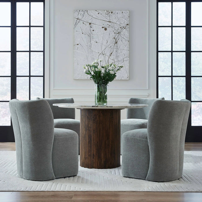 Accent Dining Accent Dining Chair w/ Casters - Sapphire image