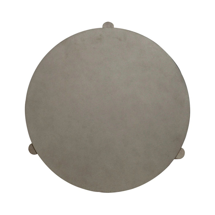 Affinity Round End Table in Dusty Taupe with Concrete Top image