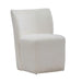 Accent Dining Accent Dining Chair w/ Casters - Ivory image