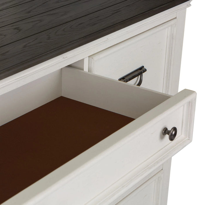 Allyson Park Drawer Dresser in Wirebrushed White image
