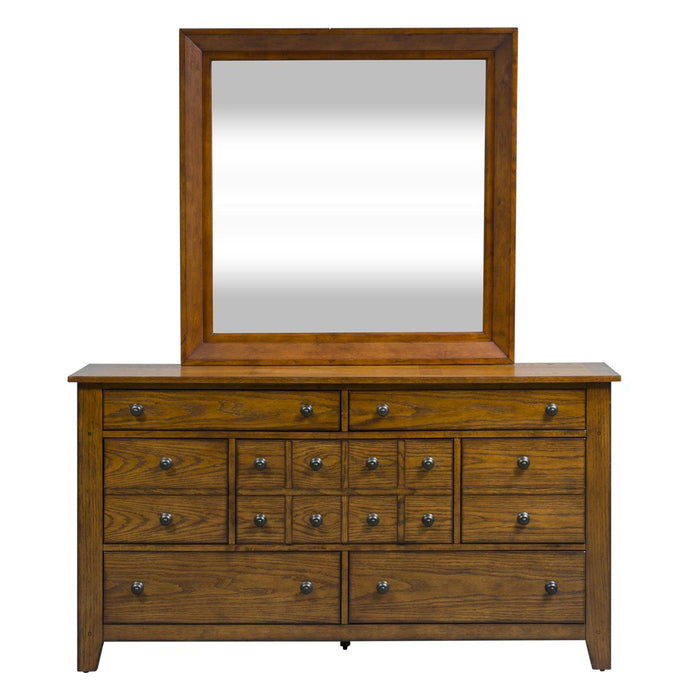 Grandpas Cabin King California Sleigh Bed, Dresser & Mirror, Chest image