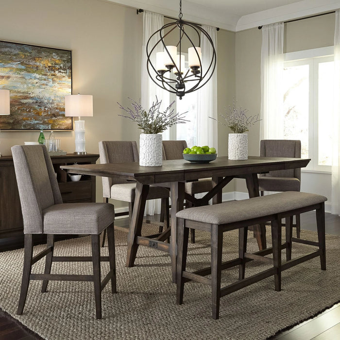 Double Bridge Upholstered Counter Chair (RTA) image