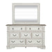Abbey Park King California Panel Bed, Dresser & Mirror, Night Stand image