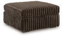 Midnight-Madness Oversized Accent Ottoman - Chocolate