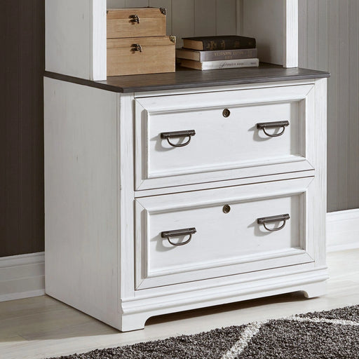 Allyson Park Bunching Lateral File Cabinet in Wirebrushed White image