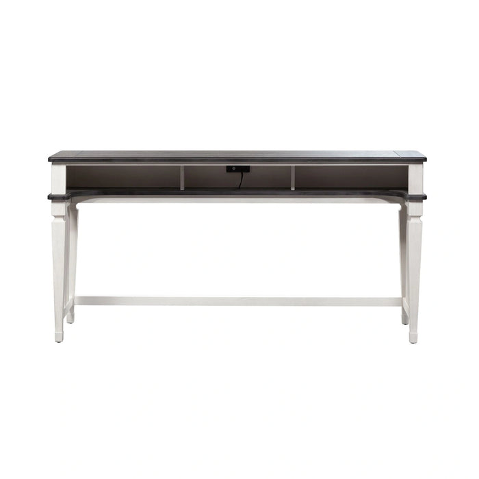 Allyson Park Console Bar Table in Wirebrushed White image