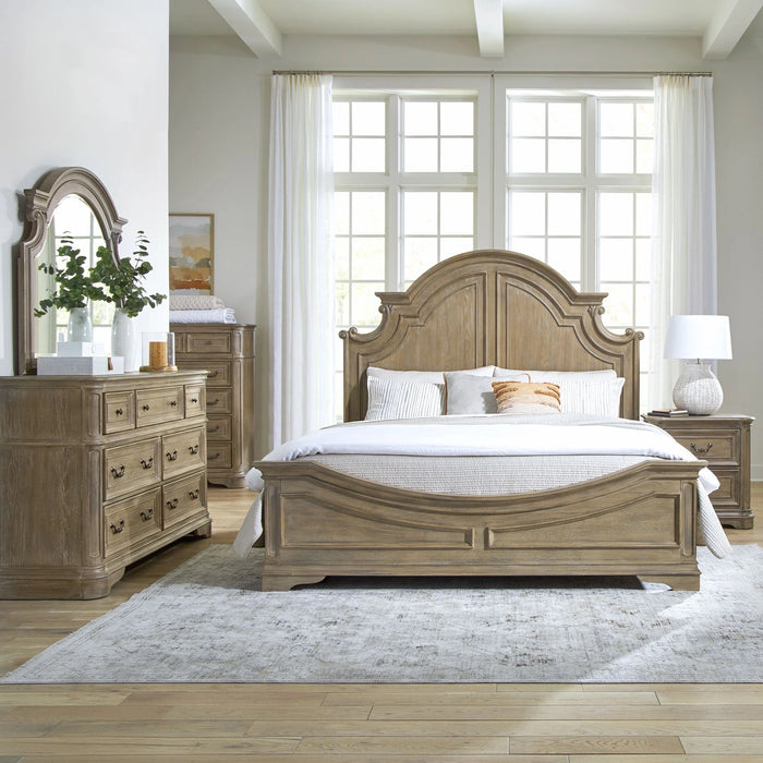 Magnolia Manor King California Panel Bed, Dresser & Mirror, Chest, Night Stand image