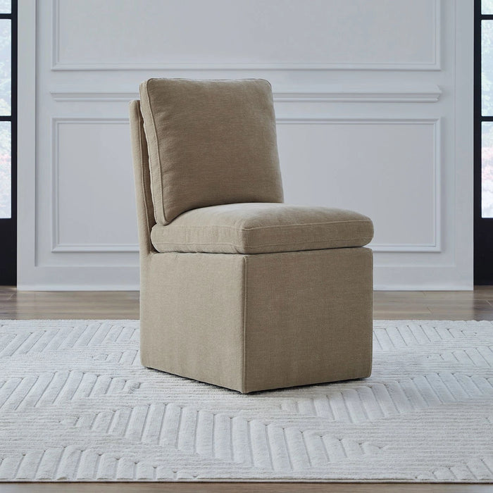 Accent Dining Accent Dining Chair w/ Casters - Wicker image