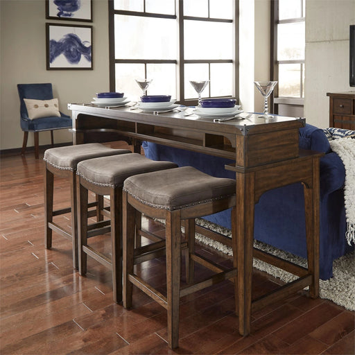 Aspen Skies Console Bar Table in Russet Brown image