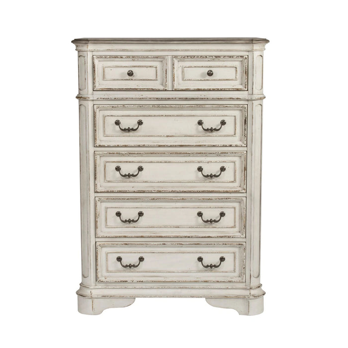 Magnolia Manor Uph Bed, Dresser & Mirror, Chest, Night Stand image