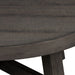 Modern Farmhouse Splay Leg Round Cocktail Table in Dusty Charcoal image