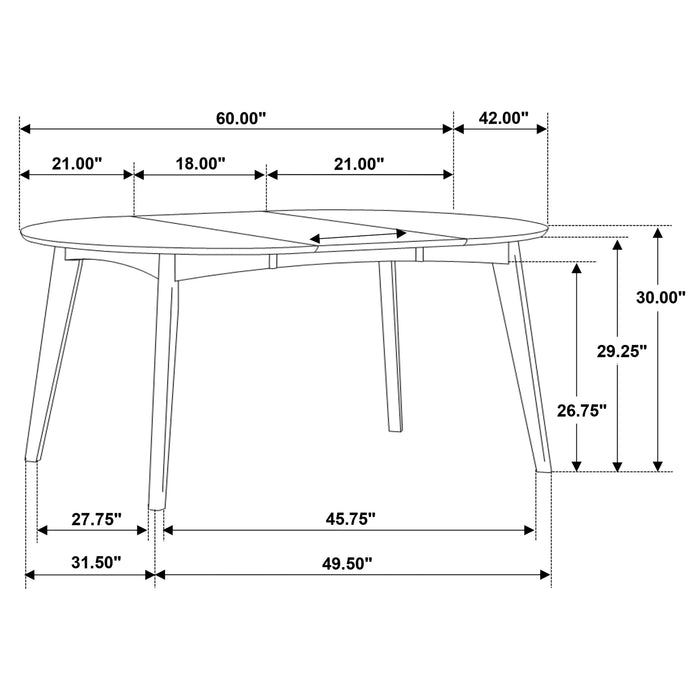 Jedda Dining Set (Table and 4 Chair)