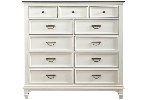 Liberty Furniture Allyson Park 11 Drawer Chesser in Wirebrushed White image