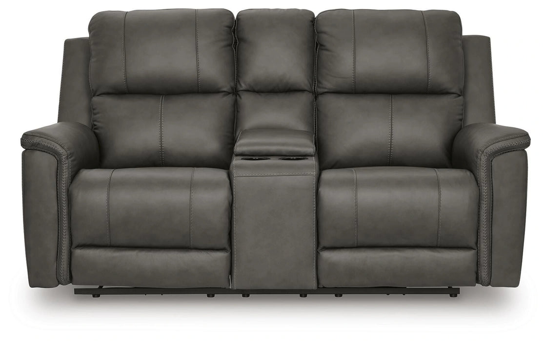 Bleckley Power Reclining Loveseat with Console