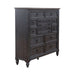 Americana Farmhouse 12 Drawer Chesser in Black image
