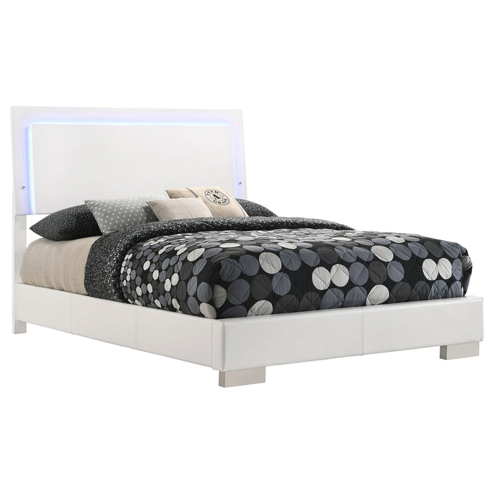 Felicity Panel Bed with LED Lighting