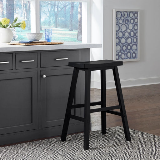 Creations 30 Inch Sawhorse Barstool - Black (RTA) image