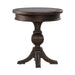 Paradise Valley Round Chairside Table in Saddle Brown image