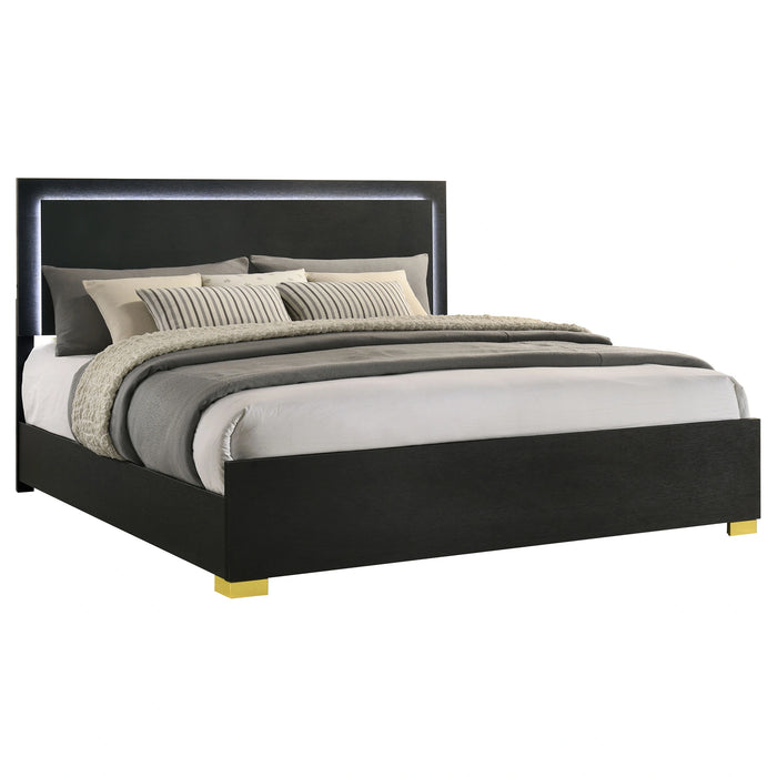 Marceline Panel Bed with LED Lighting