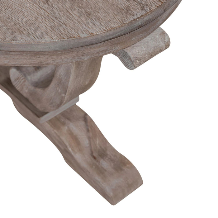Greystone Mill Oval Cocktail Table in Stone White image