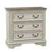 Magnolia Manor 3 Drawer Bedside Chest in Antique White image
