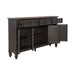 Americana Farmhouse Hall Buffet in Dusty Taupe & Black image