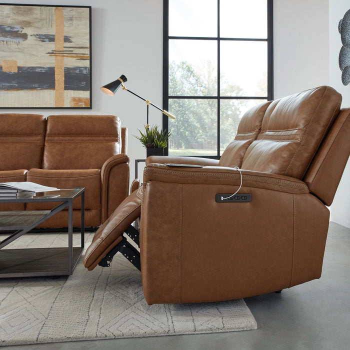Cooper Loveseat w/Console P3 & ZG in Camel image