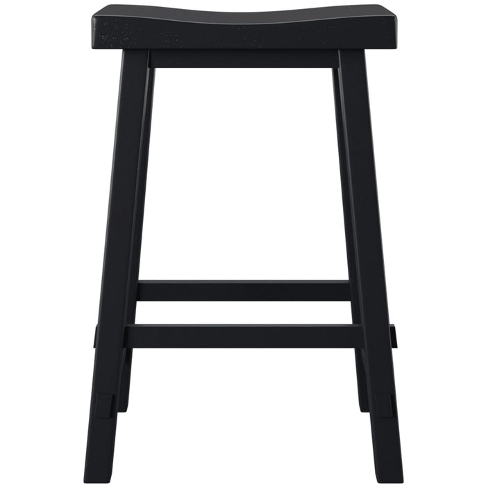 Creations 30 Inch Sawhorse Barstool - Black (RTA) image