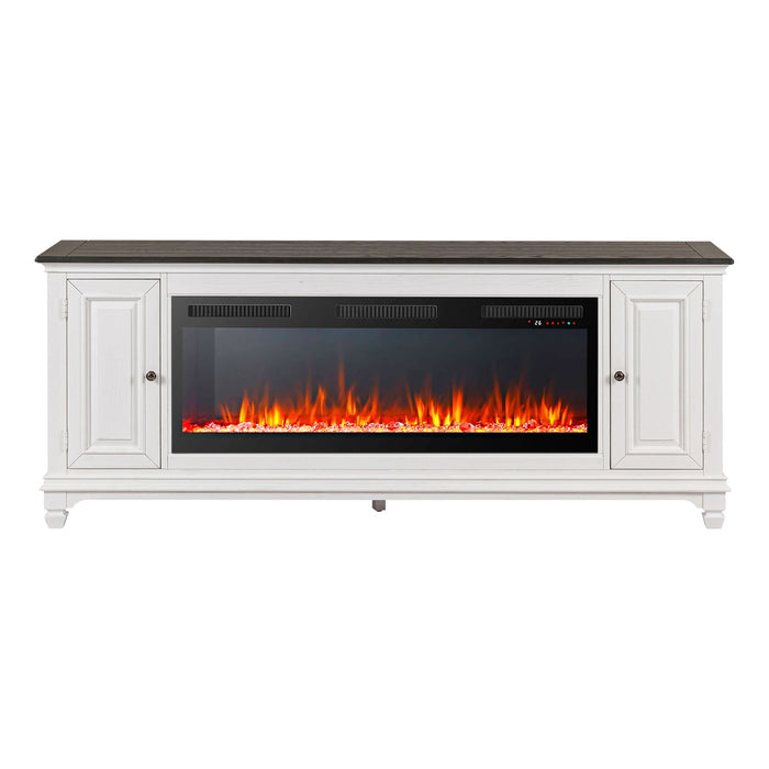 Fireplace TV Consoles 417 80 Inch Console w/ Fire FTS