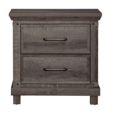 Liberty Furniture Lakeside Haven Nightstand w/ Charging Station in Brownstone