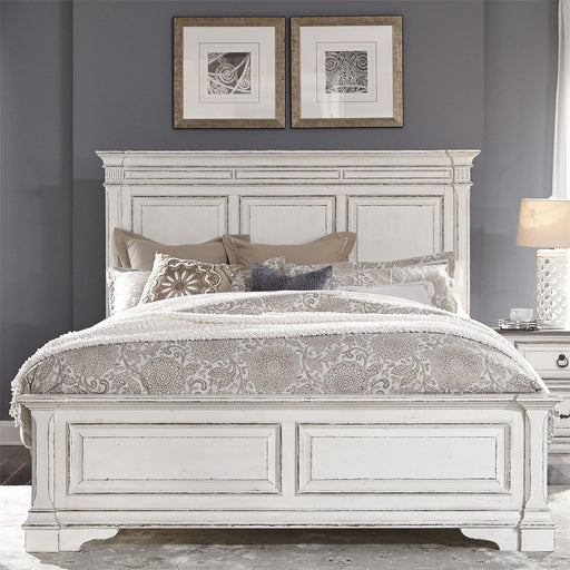 Liberty Furniture Abbey Park California King Panel Bed in Antique White image