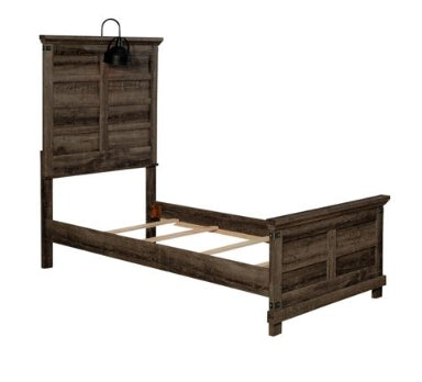 Liberty Furniture Lakeside Haven Twin Panel Bed in Brownstone
